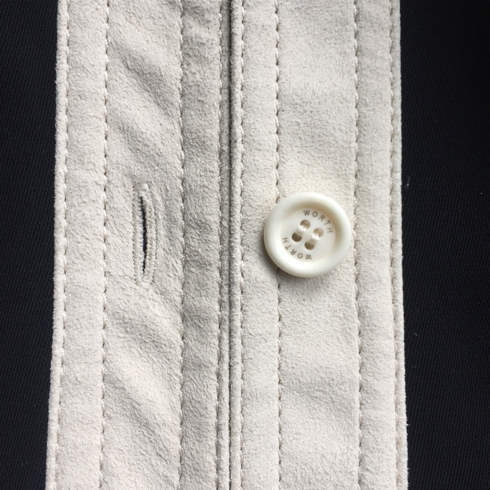 Worth Designer Suede Contrast Jacket - Picture 5 of 5